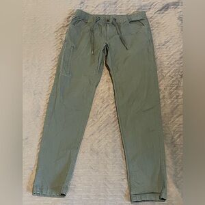 Bylt drawstring pants mens size large green‎ pre-owned condition